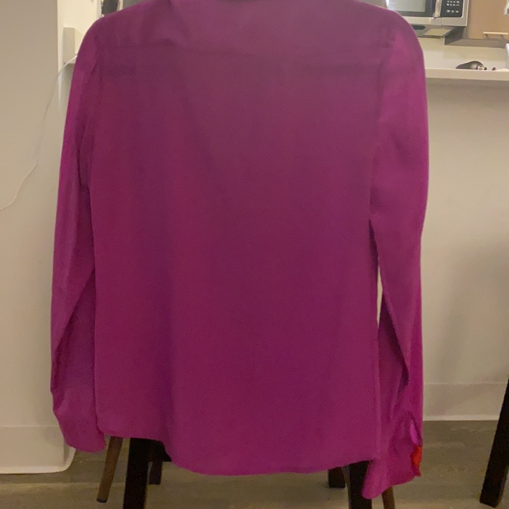 Purple Silk Button Down - image 2